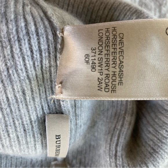 Burberry Cashmere Beanie Skull cap hat - Picture 4 of 6